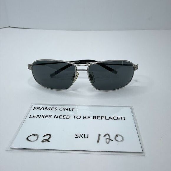 Miu Miu Sunglasses Silver Aviator SMU 56H  61 14 120 Frames Only - Picture 11 of 11